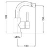 Смеситель Cezares Olimp BSM2 03/24 L для биде