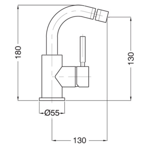 Смеситель Cezares Olimp BSM2 03/24 L для биде