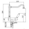 Смеситель для кухни Cezares VINTAGE-LLPM2-03-Sw-N/ золото 24 карата