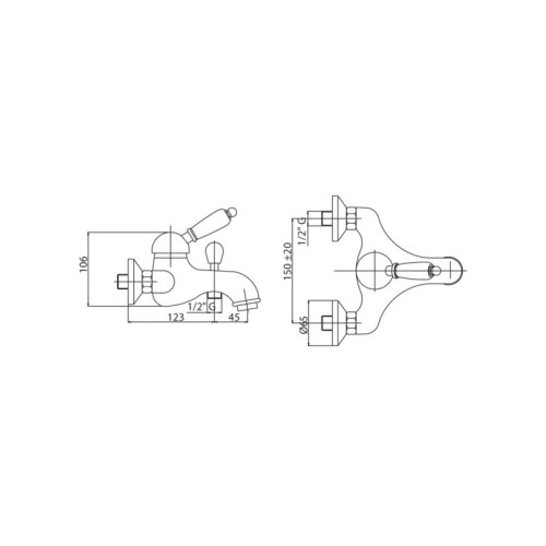 Напольный смеситель Cezares ELITE VDPMS (ELITE-VDPMS-02-M)