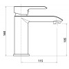 Смеситель для раковины CEZARES AMALFA-LSM1-01-W0