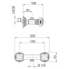 Смеситель Cezares Olimp DS 03/24 Sw для душа