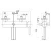 Смеситель Cezares  OVER-VDM-01-Cr для ванны с душем