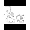 меситель для ванны с душем Cezares FIRST VD (FIRST-VD-03-Bi)