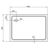 Поддон для душа Cezares TRAY-M-AH-100/80-35-W SMC прямоугольный