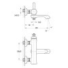Смеситель для ванны и душа Cezares LIBERTY-VD-01