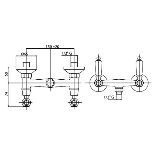 Смеситель Cezares Diamond DIAMOND-D-01-Sw для душа