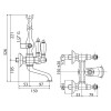 Смеситель Cezares Diamond DIAMOND-VD-01-Sw для ванны с душем