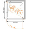 Душевой уголок Cezares ELENA-A-1-80-C-Cr