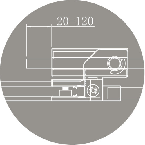 Душевая шторка на ванну  CEZARES SLIDER-A-VF-11-90/145-C-Cr