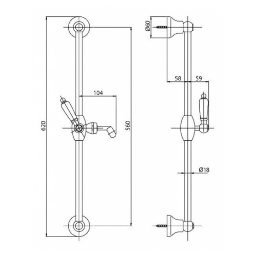 Душевой гарнитур Cezares LORD SD (LORD-SD-01-Bi)