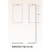 ШКАФ ПОДВЕСНОЙ BELBAGNO REGINA-750 Bianco Opaco