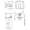 Смеситель Cezares  MOLVENO-BLS1-01-Cr для раковины