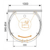 ДУШЕВОЙ УГОЛОК CEZARES ECO-O-2-100/85-C-Cr