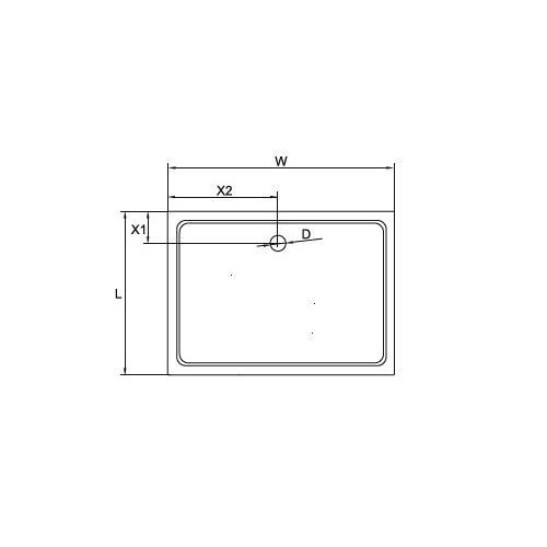 Поддон для душа Cezares TRAY-M-AH-170/80-35-W SMC прямоугольный