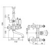 Смеситель для ванны Cezares DIAMOND-VD-02-Sw/бронзовый