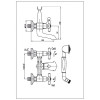 Смеситель Cezares Retro VD1-01 для ванны с душем