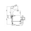 Смеситель для раковины Cezares ELITE LSM1 (ELITE-LSM1-03/24-M)