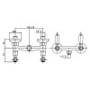 Смеситель Cezares Diamond DIAMOND-D-03/24-Sw для душа