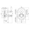 Встраиваемый термостатический смеситель  CEZARES VINTAGE-VDIM2-T-03/24-Sw