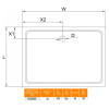 Поддон для душа Cezares TRAY-M-AH-160/90-35-W SMC прямоугольный