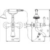 Смеситель для ванны Cezares VENEZIA-PBV-03/24-Bi/Золотой