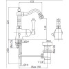 Смеситель на биде  CEZARES MARGOT-BSM2-BLC