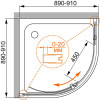 Душевой уголок Cezares PORTA-R-1-90-C-Cr