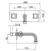 Смеситель Cezares Olimp BLS2 03/24 M для раковины