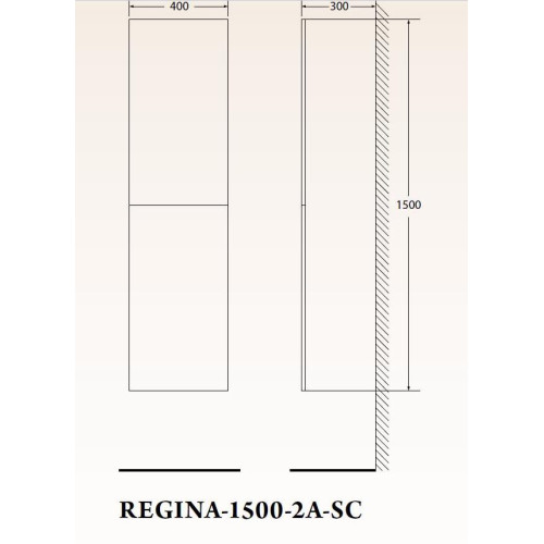 ШКАФ ПОДВЕСНОЙ BELBAGNO REGINA-1500 Bianco Opaco