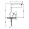 Смеситель Cezares  MOLVENO-LLPM-01-Cr для кухонной мойки