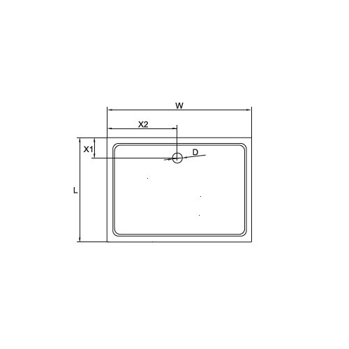 Поддон для душа Cezares TRAY-M-AH-80/90-35-W SMC прямоугольный