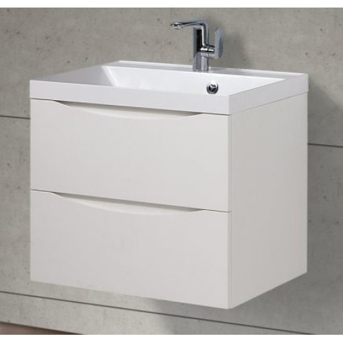 МЕБЕЛЬ ДЛЯ ВАННОЙ КОМНАТЫ BELBAGNO MARINO-650 Bianco Lucido