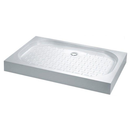 Поддон для душа Cezares TRAY-S-AH-120/80-13-W литой из искусственного мрамора, прямоугольный.