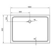 Поддон для душа Cezares TRAY-M-AH-180/90-35-W SMC прямоугольный