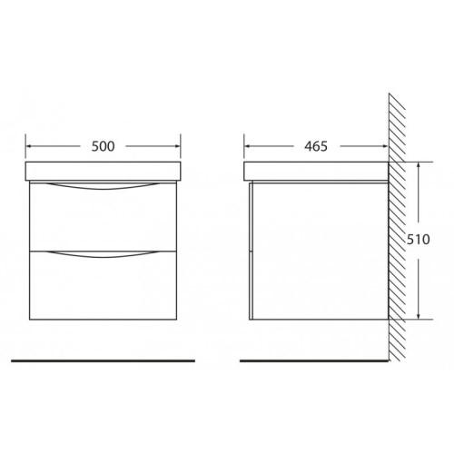 Мебель для ванной комнаты BELBAGNO FLY-500 Rovere Nature